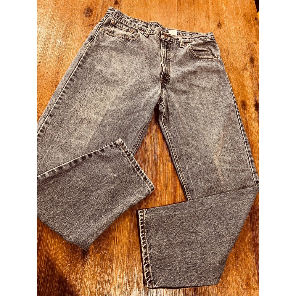 Vintage Levis 550 Relaxed Fit Tapered Leg Jeans 38x30 Acid Wash Blue Canada Made